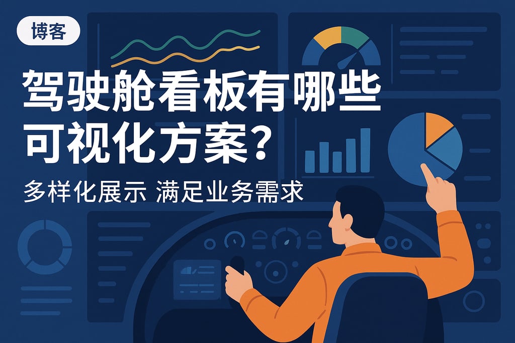 驾驶舱看板有哪些可视化方案？多样化展示满足业务需求