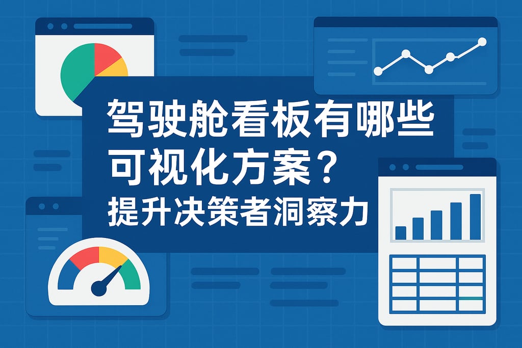 驾驶舱看板有哪些可视化方案？提升决策者洞察力