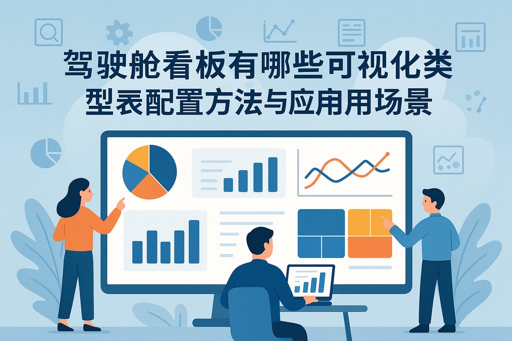 驾驶舱看板有哪些可视化类型？图表配置方法与应用场景