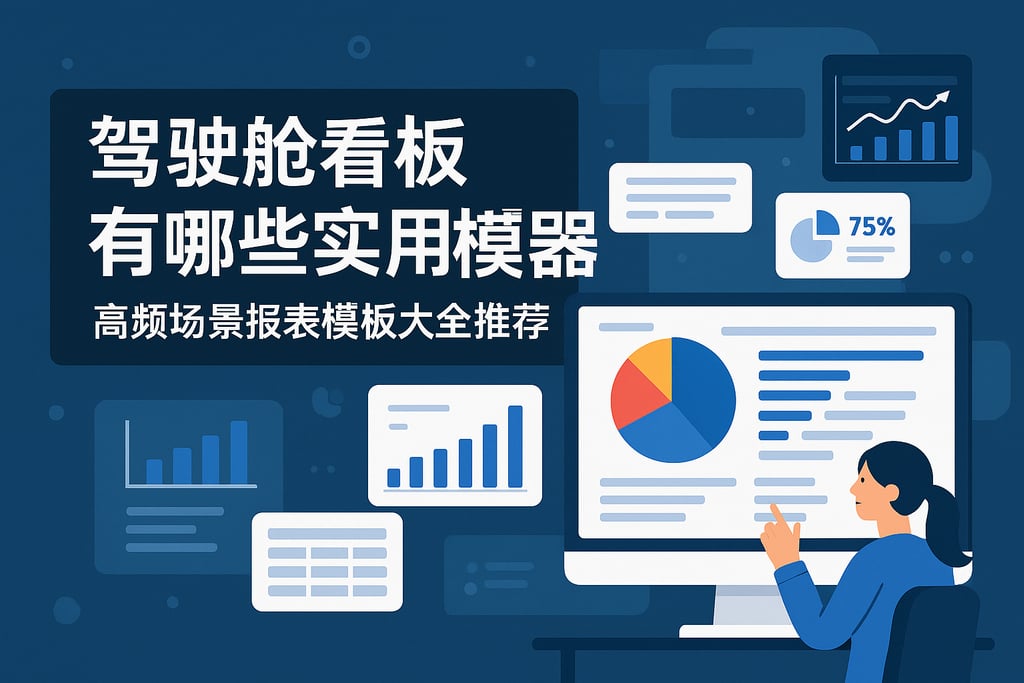 驾驶舱看板有哪些实用模板？高频场景报表模板大全推荐