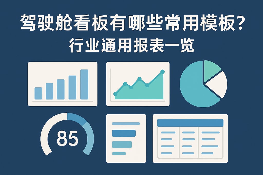 驾驶舱看板有哪些常用模板？行业通用报表一览
