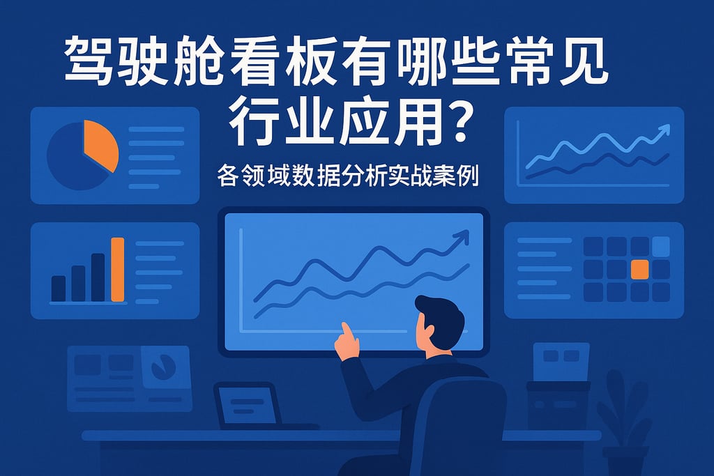 驾驶舱看板有哪些常见行业应用？各领域数据分析实战案例