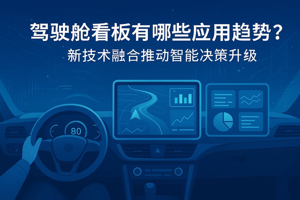 驾驶舱看板有哪些应用趋势？新技术融合推动智能决策升级