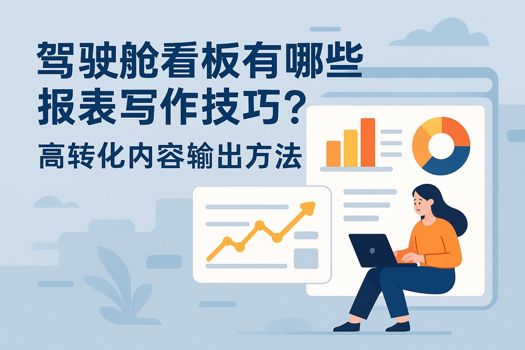 驾驶舱看板有哪些报表写作技巧？高转化内容输出方法