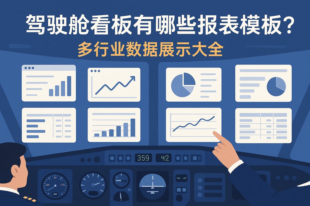 驾驶舱看板有哪些报表模板？多行业数据展示大全