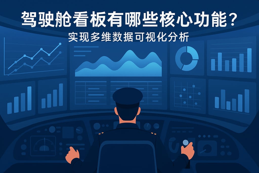 驾驶舱看板有哪些核心功能？实现多维数据可视化分析