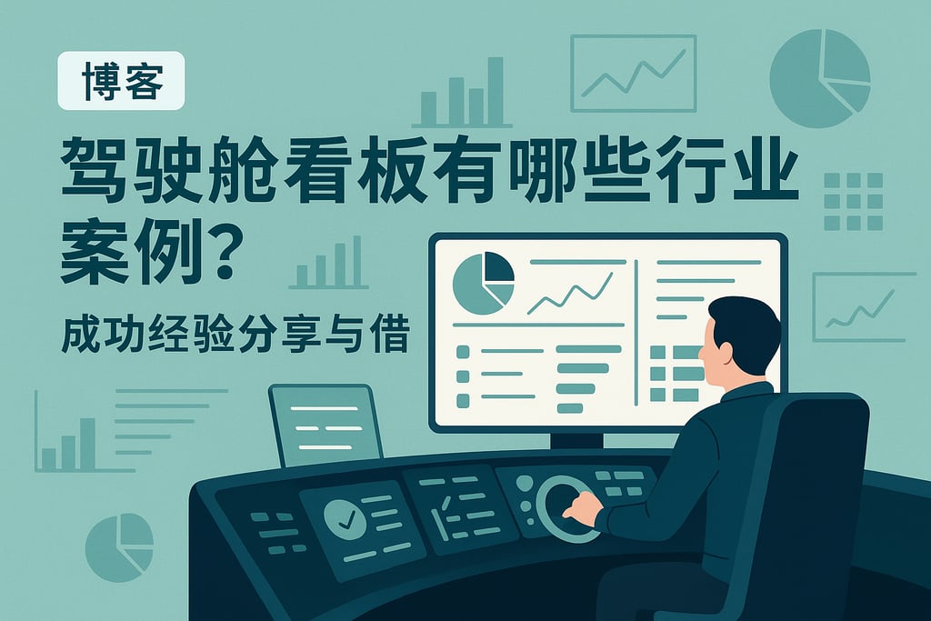 驾驶舱看板有哪些行业案例？成功经验分享与借鉴
