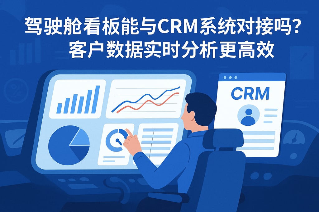 驾驶舱看板能与CRM系统对接吗？客户数据实时分析更高效