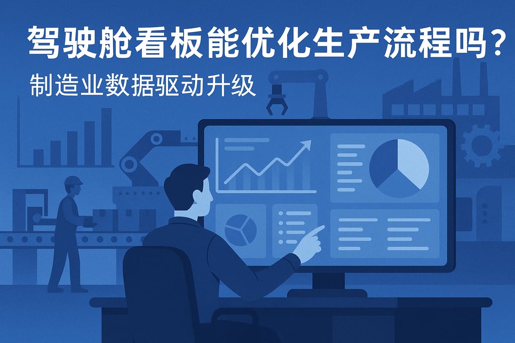 驾驶舱看板能优化生产流程吗？制造业数据驱动升级