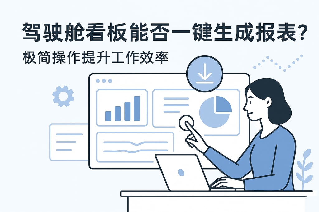 驾驶舱看板能否一键生成报表？极简操作提升工作效率
