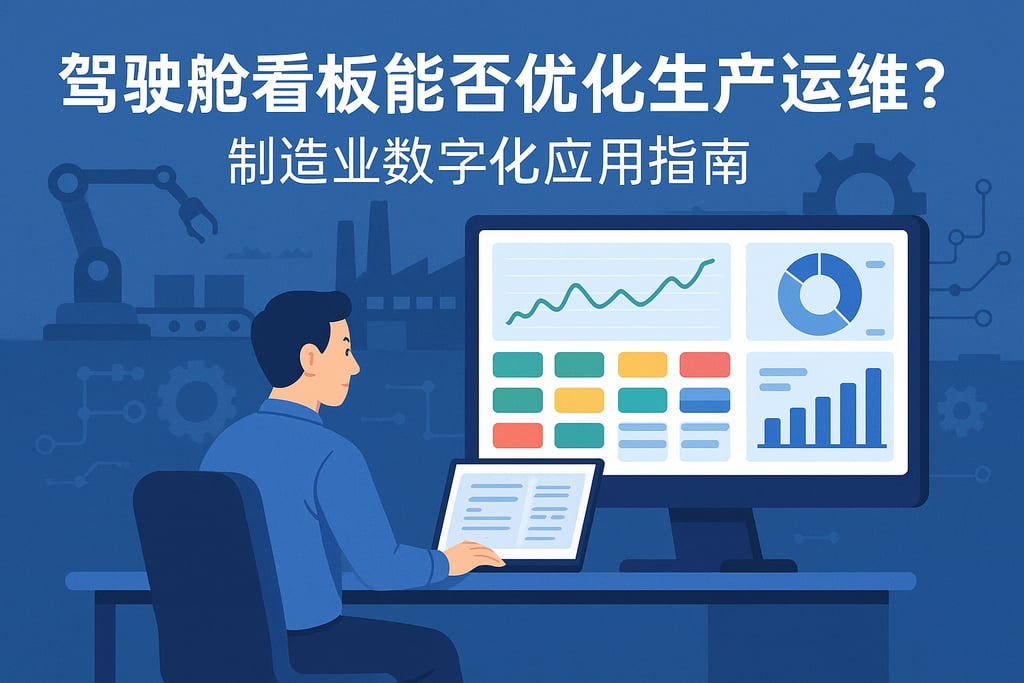 驾驶舱看板能否优化生产运维？制造业数字化应用指南