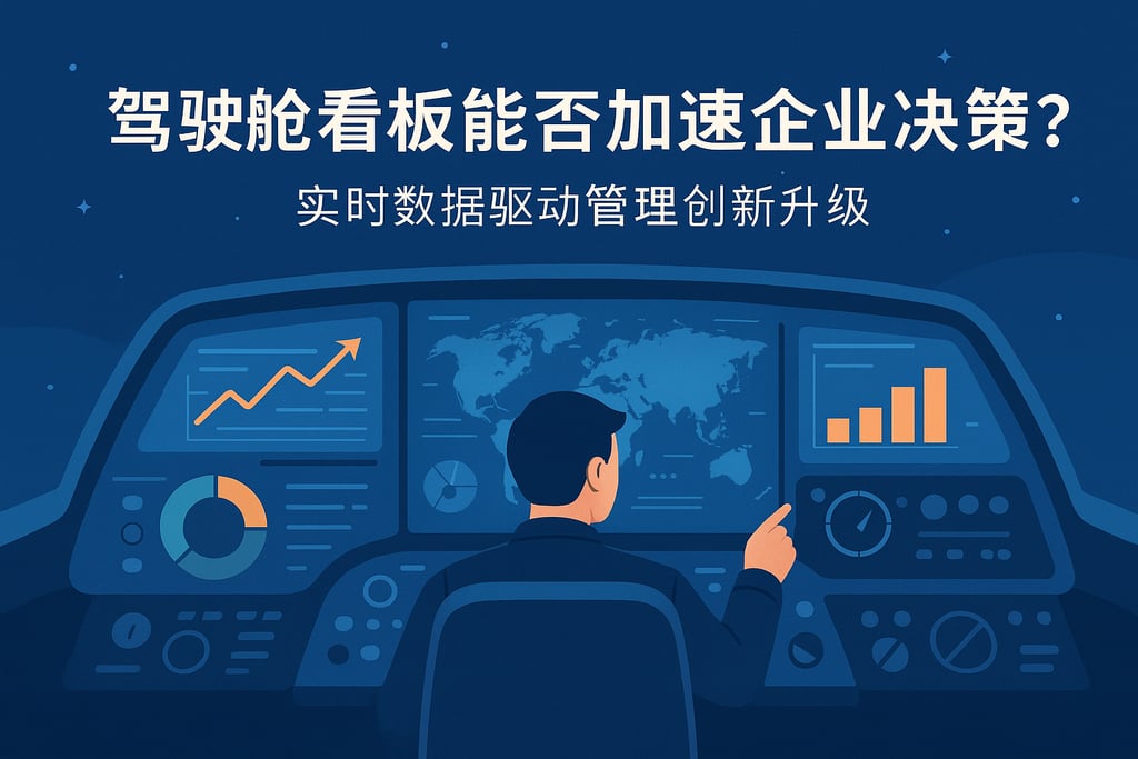 驾驶舱看板能否加速企业决策？实时数据驱动管理创新升级