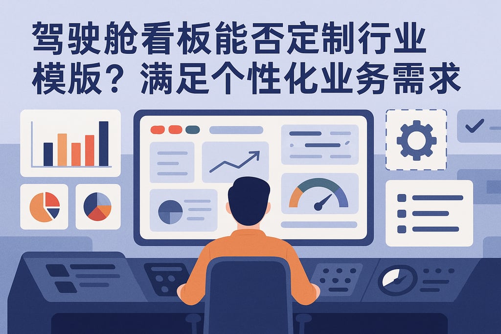 驾驶舱看板能否定制行业模板？满足个性化业务需求