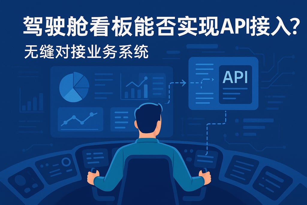 驾驶舱看板能否实现API接入？无缝对接业务系统