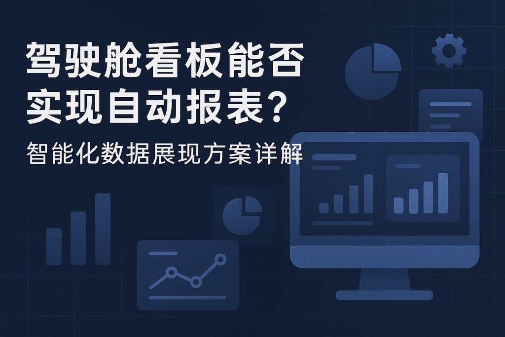 驾驶舱看板能否实现自动报表？智能化数据展现方案详解