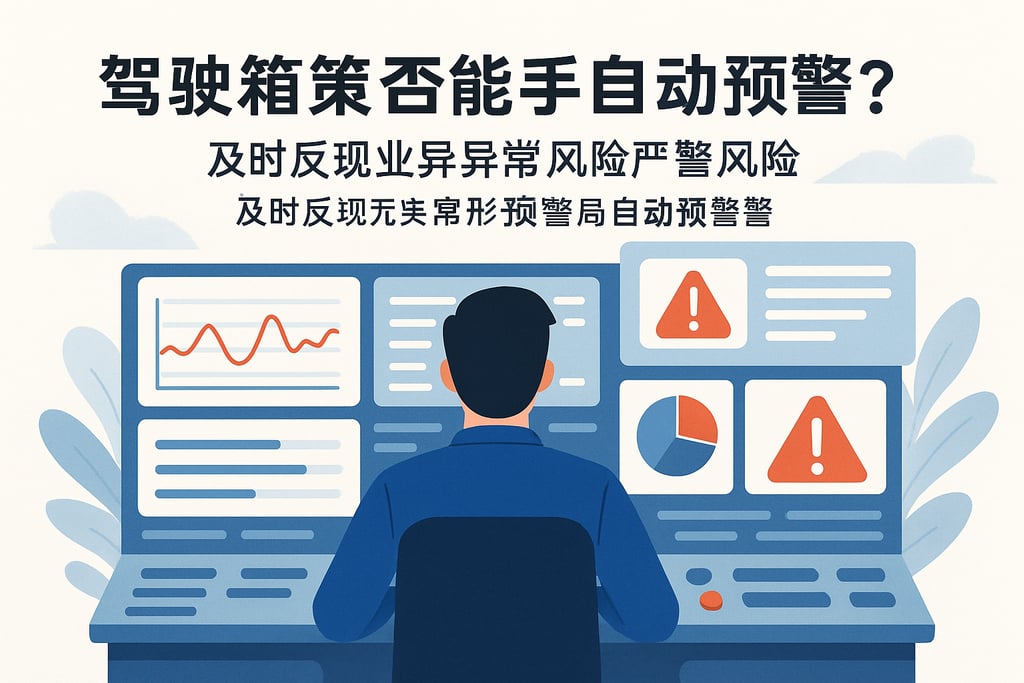 驾驶舱看板能否实现自动预警？及时发现业务异常风险
