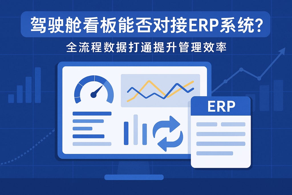驾驶舱看板能否对接ERP系统？全流程数据打通提升管理效率
