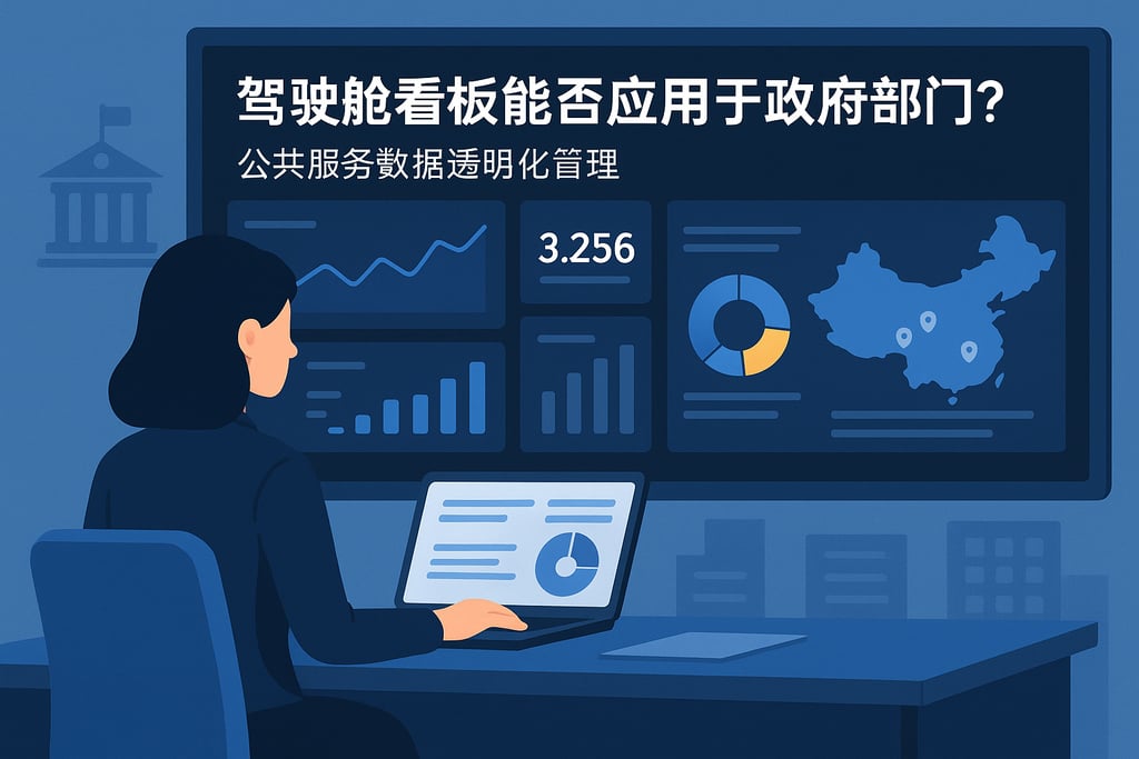 驾驶舱看板能否应用于政府部门？公共服务数据透明化管理
