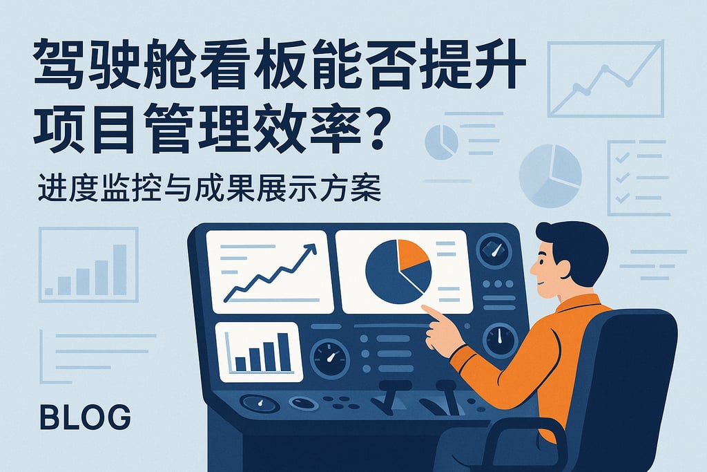 驾驶舱看板能否提升项目管理效率？进度监控与成果展示方案