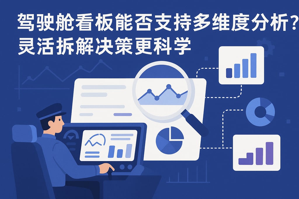 驾驶舱看板能否支持多维度分析？灵活拆解决策更科学