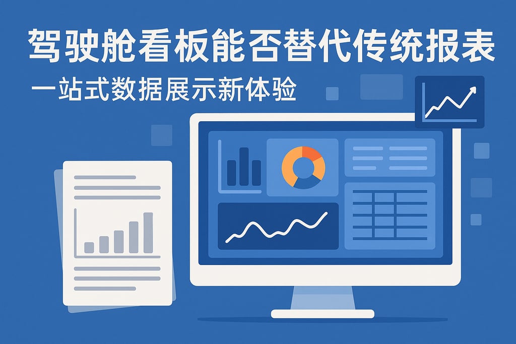 驾驶舱看板能否替代传统报表？一站式数据展示新体验