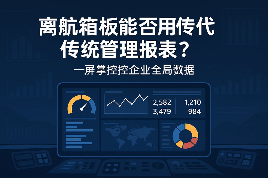 驾驶舱看板能否替代传统管理报表？一屏掌控企业全局数据