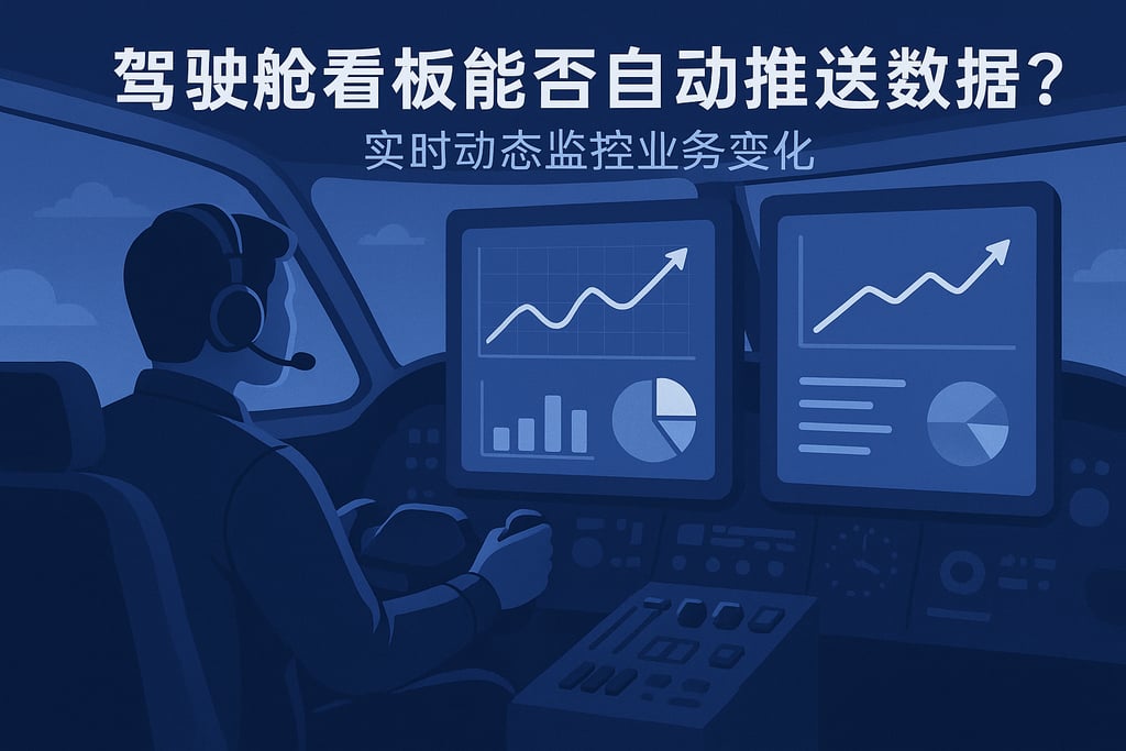 驾驶舱看板能否自动推送数据？实时动态监控业务变化