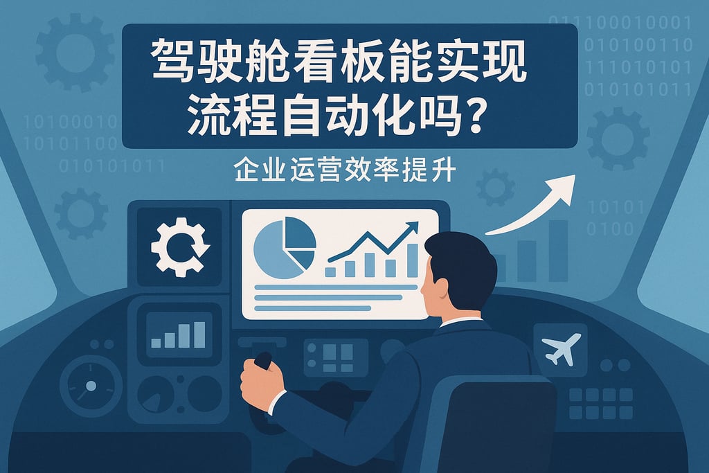 驾驶舱看板能实现流程自动化吗？企业运营效率提升