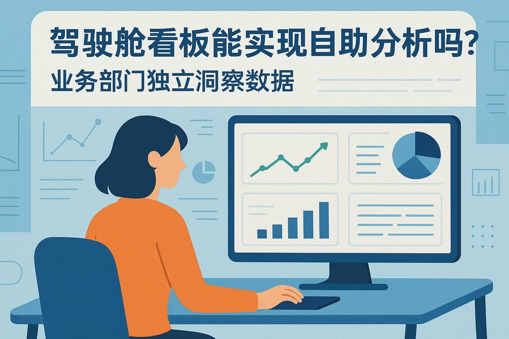 驾驶舱看板能实现自助分析吗？业务部门独立洞察数据