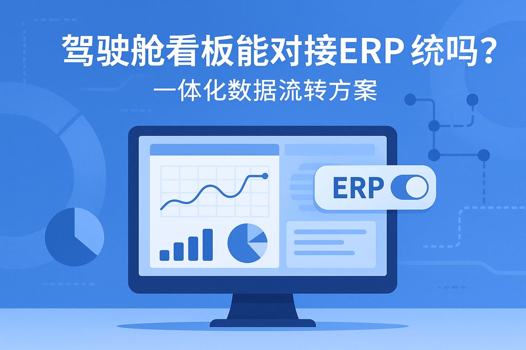 驾驶舱看板能对接ERP系统吗？一体化数据流转方案
