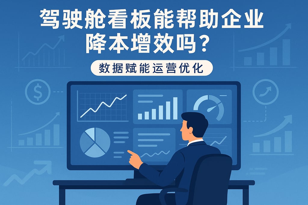 驾驶舱看板能帮助企业降本增效吗？数据赋能运营优化