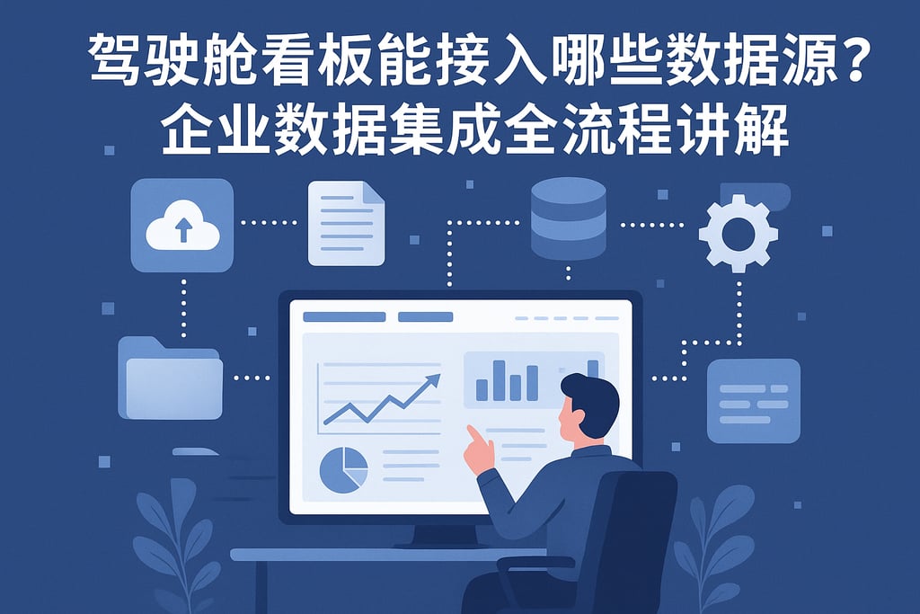 驾驶舱看板能接入哪些数据源？企业数据集成全流程讲解