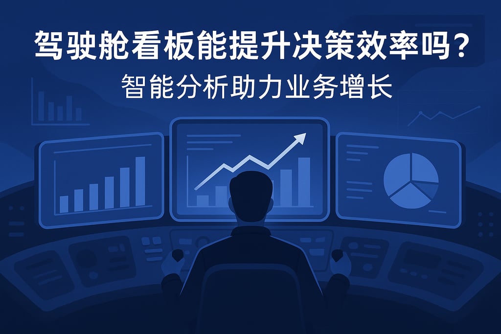驾驶舱看板能提升决策效率吗？智能分析助力业务增长