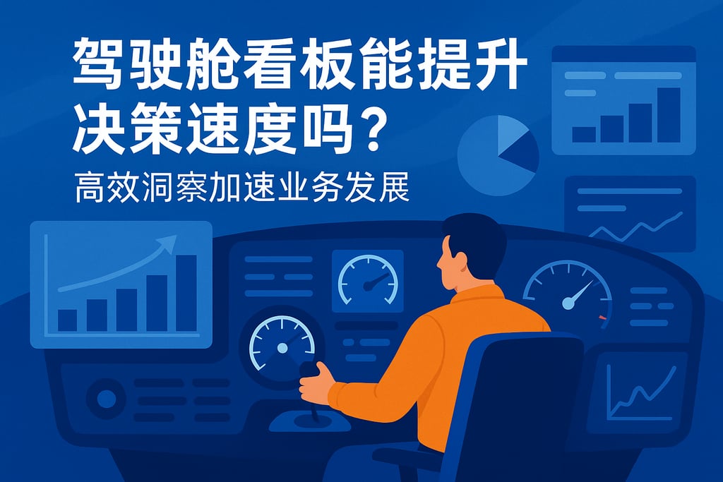 驾驶舱看板能提升决策速度吗？高效洞察加速业务发展