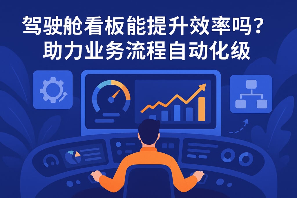 驾驶舱看板能提升效率吗？助力业务流程自动化升级