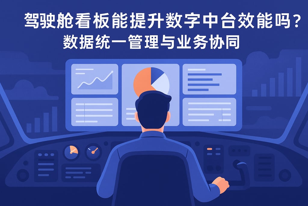 驾驶舱看板能提升数字中台效能吗？数据统一管理与业务协同