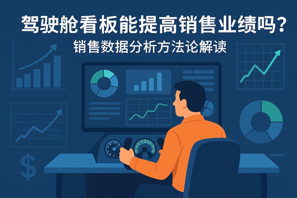 驾驶舱看板能提高销售业绩吗？销售数据分析方法论解读