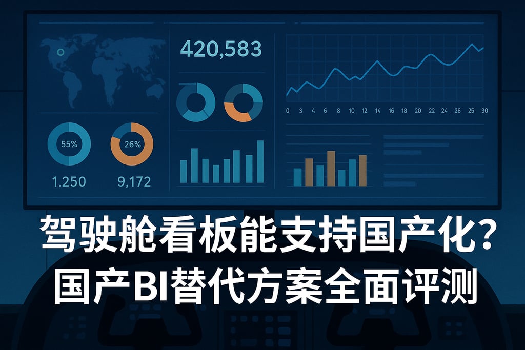 驾驶舱看板能支持国产化吗？国产BI替代方案全面评测