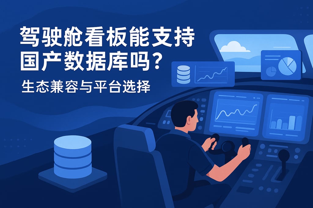 驾驶舱看板能支持国产数据库吗？生态兼容与平台选择