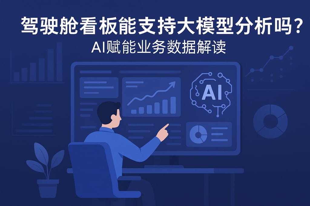 驾驶舱看板能支持大模型分析吗？AI赋能业务数据解读