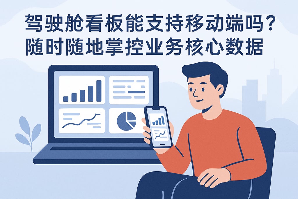 驾驶舱看板能支持移动端吗？随时随地掌控业务核心数据
