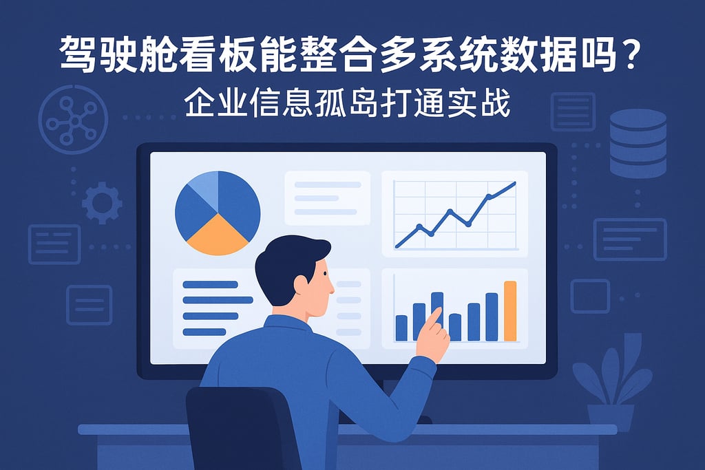 驾驶舱看板能整合多系统数据吗？企业信息孤岛打通实战