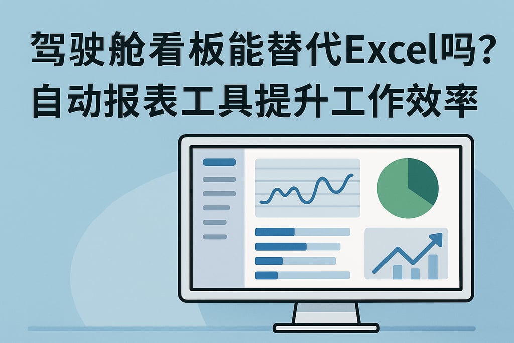 驾驶舱看板能替代Excel吗？自动报表工具提升工作效率