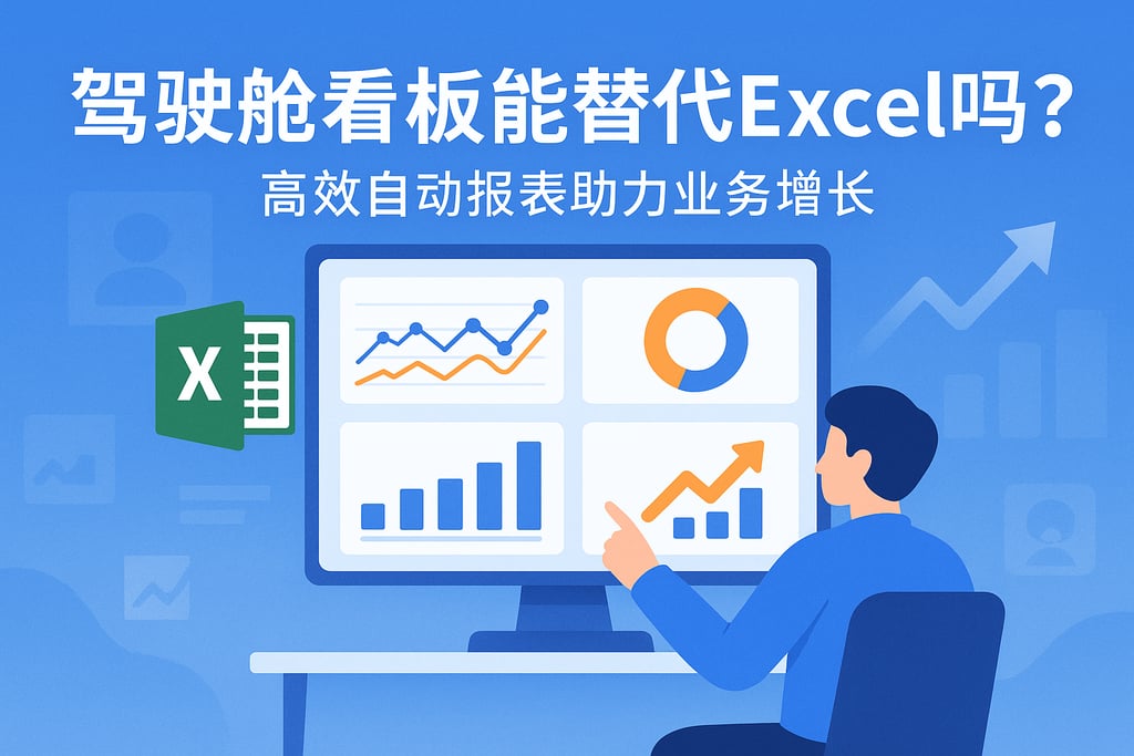 驾驶舱看板能替代Excel吗？高效自动报表助力业务增长