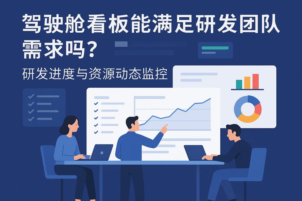 驾驶舱看板能满足研发团队需求吗？研发进度与资源动态监控