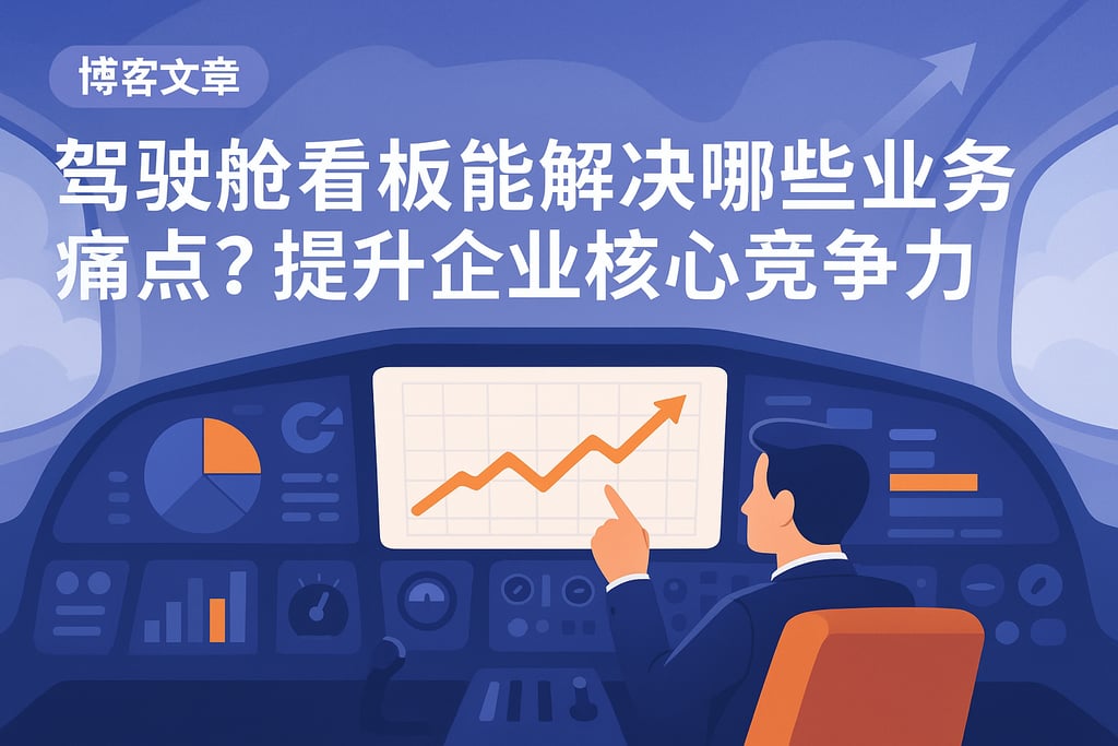 驾驶舱看板能解决哪些业务痛点？提升企业核心竞争力