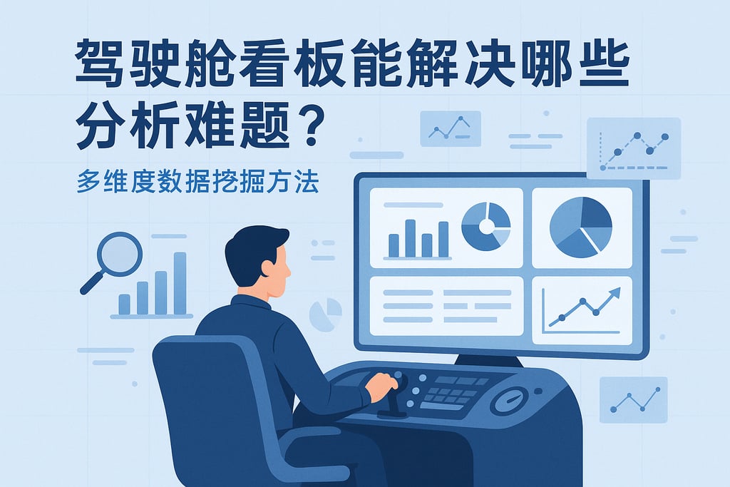 驾驶舱看板能解决哪些分析难题？多维度数据挖掘方法