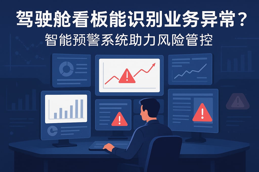 驾驶舱看板能识别业务异常吗？智能预警系统助力风险管控