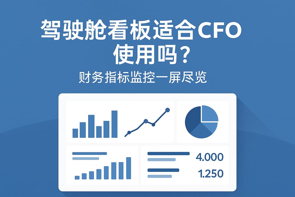 驾驶舱看板适合CFO使用吗？财务指标监控一屏尽览