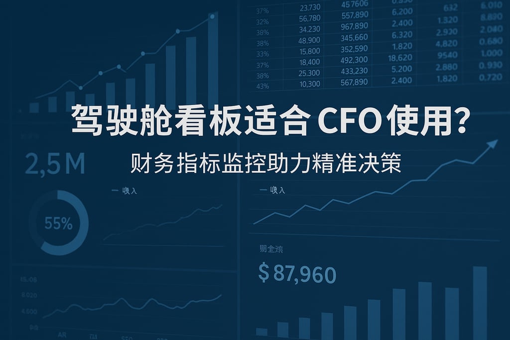 驾驶舱看板适合CFO使用吗？财务指标监控助力精准决策